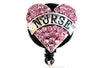 Heart Nurse Banner Bling Rhinestone Badge