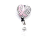 Breast Cancer Rhinestone Badge Reel