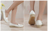 Genuine Leather Work Nurse Flat Shoes