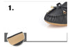 Shallow Slip Leather Nurse Shoes