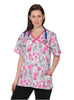 Plus Sizes 2 Pockets Scrub Tops