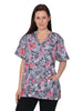 Plus Sizes 2 Pockets Scrub Tops