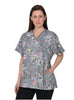Plus Sizes 2 Pockets Scrub Tops