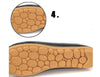 Shallow Slip Leather Nurse Shoes