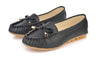 Shallow Slip Leather Nurse Shoes