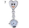 Smiling Faces Heart Clip-On Nurse Watch